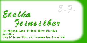 etelka feinsilber business card